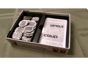 coup box insert games board game tabletop 3d print model - Mito3D