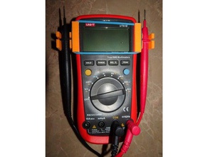 probe holder Unit ut61e an tool Inhaber - Boxen Elektronik meter multimeter voltmeter 3d print model - Mito3D