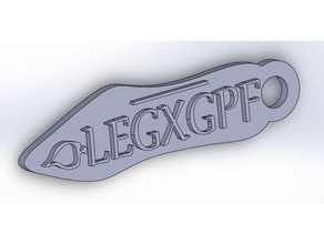 die legio gemina pia fidelis Schlüsselbund Zeichen logos 3d print model - Mito3D