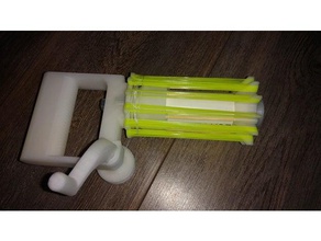 mini gun rainbow loom bands mechanical toys band gn elastic gatling machine rubber 3d print model - Mito3D