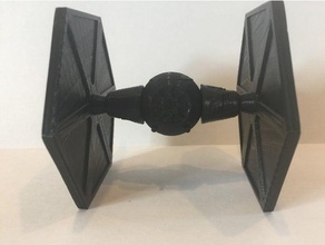 tie-fighter vehicles black fast lightspeed new plane rouge one star wars 7 tie fighter tiefighter 3d print model - Mito3D