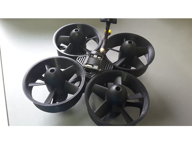 big whoop 170mm 4s Polycarbonat rc Fahrzeuge betaflight brushless motor mount cleanflight Drohne flyduino fpv fpv-Kamera fpv-racer mutirotor naze32 nijaflex ninja semiflex quadcopter sp racing evo spracing f3 spracingf3 winzige Schreien ultimaker vtx vtx-mount 3D print model - Mito3D