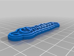christine keychain keychains customized 3d print model - Mito3D