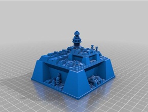 meine maßgeschneiderte futuristische Stadt-generator generator Kunst 3d print model - Mito3D