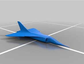 avro arrow varreduras réplicas de avião o canadá guerra fria caça a jato high-poly 3d print model - Mito3D