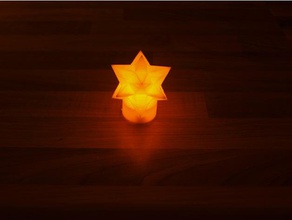 natale stelle led a lume di candela arredamento 3d print model - Mito3D