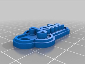 meine angepasste multiline-tag Schlüsselanhänger jade 3d print model - Mito3D