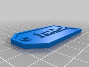 janine acme gift tag signs logos customized 3d print model - Mito3D