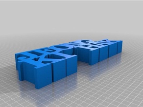 my customized variable word sculpture-111 sculptures 3d print model - Mito3D