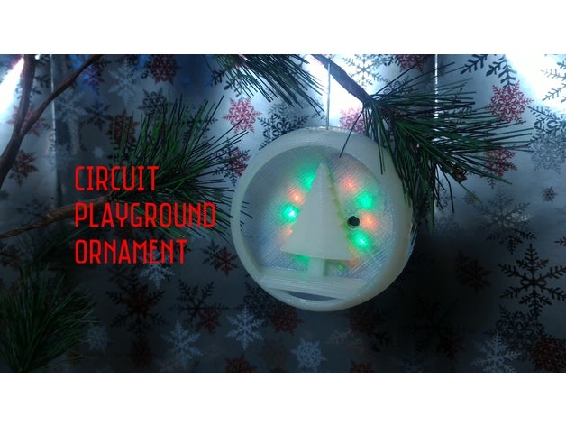 circuit playground ornament decor christmas decoration ornaments makerbotornaments 3D print model - Mito3D