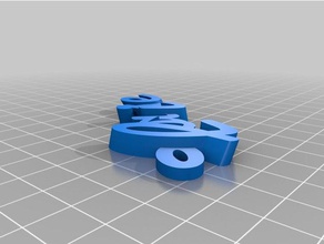 my customized louise name keyring keyfob keychains 3d print model - Mito3D