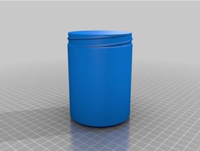 meu jar v2 recipientes personalizado 3d print model - Mito3D