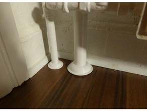 tubería del radiador collar anillo chapetón de reemplazo partes piso casa tuberías plomería el tubo agua 3d print model - Mito3D
