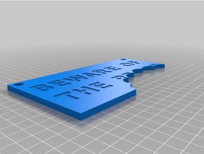 thesign dikkat edin işaretler logoları 3d print model - Mito3D