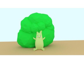 i broccoli cibo bevanda frullatore creabile d3 nosupport 3d print model - Mito3D