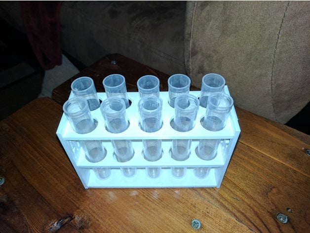 test tube rack biology chemistry holder labware science testtube 3D print model - Mito3D
