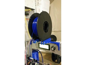 support de bobine geeetech prusa i3 aluminium 3d l'imprimante accessoires rouleau 3d print model - Mito3D