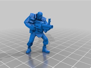 team fortress 2 tf2 miniatures people demoman engineer heavy weapon guy medic pyro scout sentry gun sniper soldier spy videogame 3d print model - Mito3D