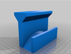 sous-bureau de support casque bureau 3d print model - Mito3D