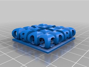 cobostereo texto esculturas personalizado 3d print model - Mito3D