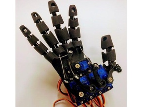 flexible Roboter-hand Robotik 3d print model - Mito3D
