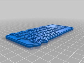 danke walter Anahtarlık özelleştirilmiş 3d print model - Mito3D