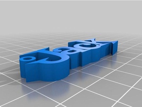 jack i portachiavi personalizzato 3d print model - Mito3D