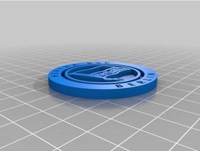 hertha portachiavi logo i bsc ornamento di natale 3d print model - Mito3D