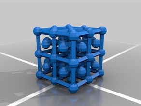 cristal faccia centr&eacutee la fisica l'astronomia personalizzato 3d print model - Mito3D