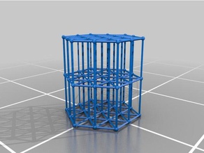 cristal hexagonal a física astronomia personalizado 3d print model - Mito3D