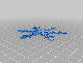 snowflake1 interactive art customized 3d print model - Mito3D