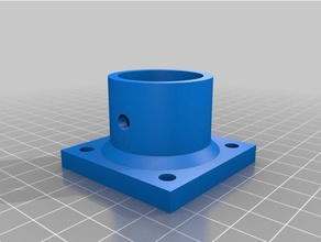 simple vertical pvc filament spool holder 3d printer accessories connector i3v 12 makerfarm prusa fitting pipe 3d print model - Mito3D