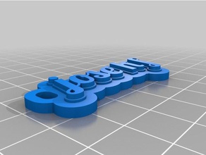 jose hf keychains customized 3d print model - Mito3D