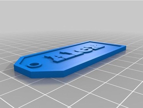 mi personalizados personalizado paramétrico de etiquetas regalo remix signos logotipos 3d print model - Mito3D