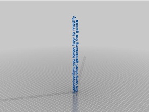 my customized temp calibration tower pla 3d printing tests 3d print model - Mito3D