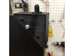 cabinet door corner bracket replacement parts 3d print model - Mito3D