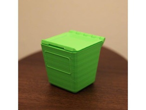 hingebox organization battery storage door hinge hinges hinged stackable box case toolbox 3d print model - Mito3D