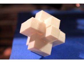 six-piece cross puzzle puzzles 3d print model - Mito3D