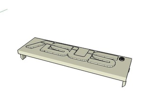 asus frontal de la cubierta pc estándar 3d impresoras 3d print model - Mito3D