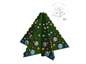 verzierte Sterne-Weihnachtsbaum Skulpturen Weihnachts-Dekoration Weihnachts-Dekorationen Weihnachten ornament Ornamente Weihnachts-Strumpf Bäume stocking stuffer weißer Elefant-Geschenk 3d print model - Mito3D