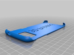 samsung galaxy s7 caso de borda texto móveis telefone tampa é fácil imprimir 3d print model - Mito3D
