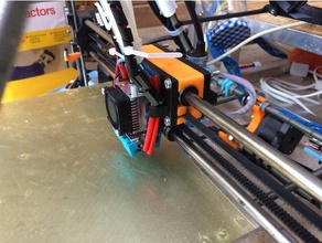 e3d chimera mount reprap mendel 3 carriage printer extruders cyclops pro 3d print model - Mito3D
