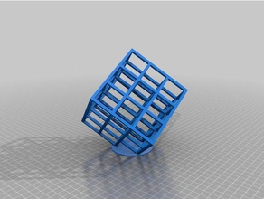meine angepasste Gitter-cube v2 neue Möglichkeiten math Kunst 3d print model - Mito3D
