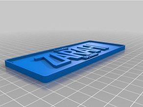 zarahi signos logotipos personalizado 3d print model - Mito3D
