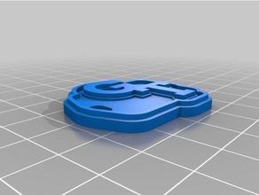 georgia-Technologie Schlüsselanhänger angepasst 3d print model - Mito3D