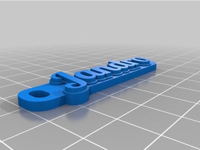 jandro keychains customized 3d print model - Mito3D