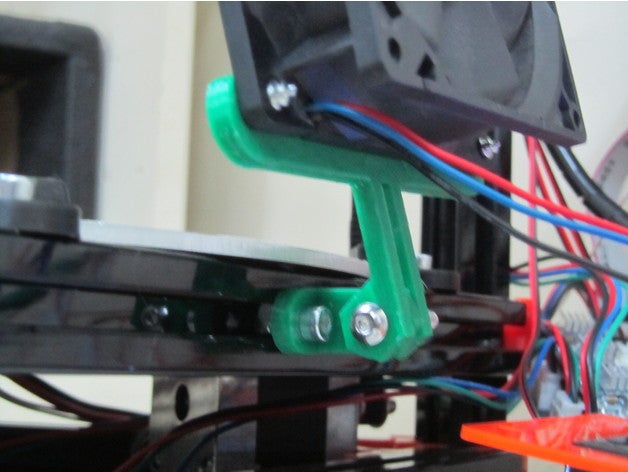 montagem de ventilador 2020 extrusão alumínio 3d a impressora os acessórios cama refrigeração 3D print model - Mito3D