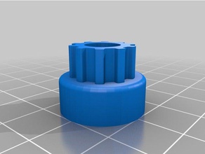 my customized parametric pulley gt2 z10 d8 3d printer parts 3d print model - Mito3D