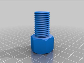 metric bolt parts customized 3d print model - Mito3D