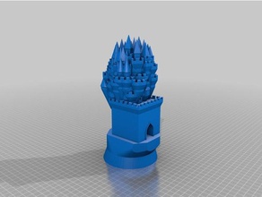 rileys Burg Gebäude Strukturen angepasst 3d print model - Mito3D